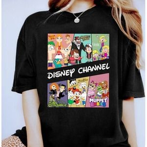 Retro 90s Disney Channel Panels Graphics Unisex Tee